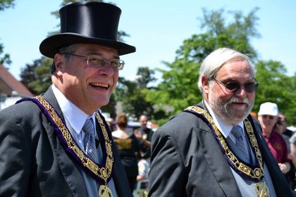Our Grand Master - Most Worshipful Jeffrey M. Williamson and Grand Marshall Right Wor. James Kintzel 