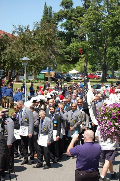 Line Up Into Tompkins Chapel 